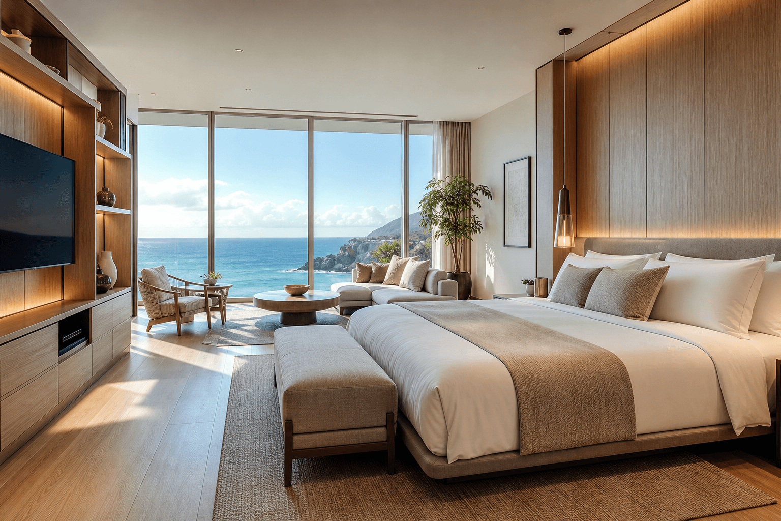 Elegantes Ferienapartment mit Meerblick