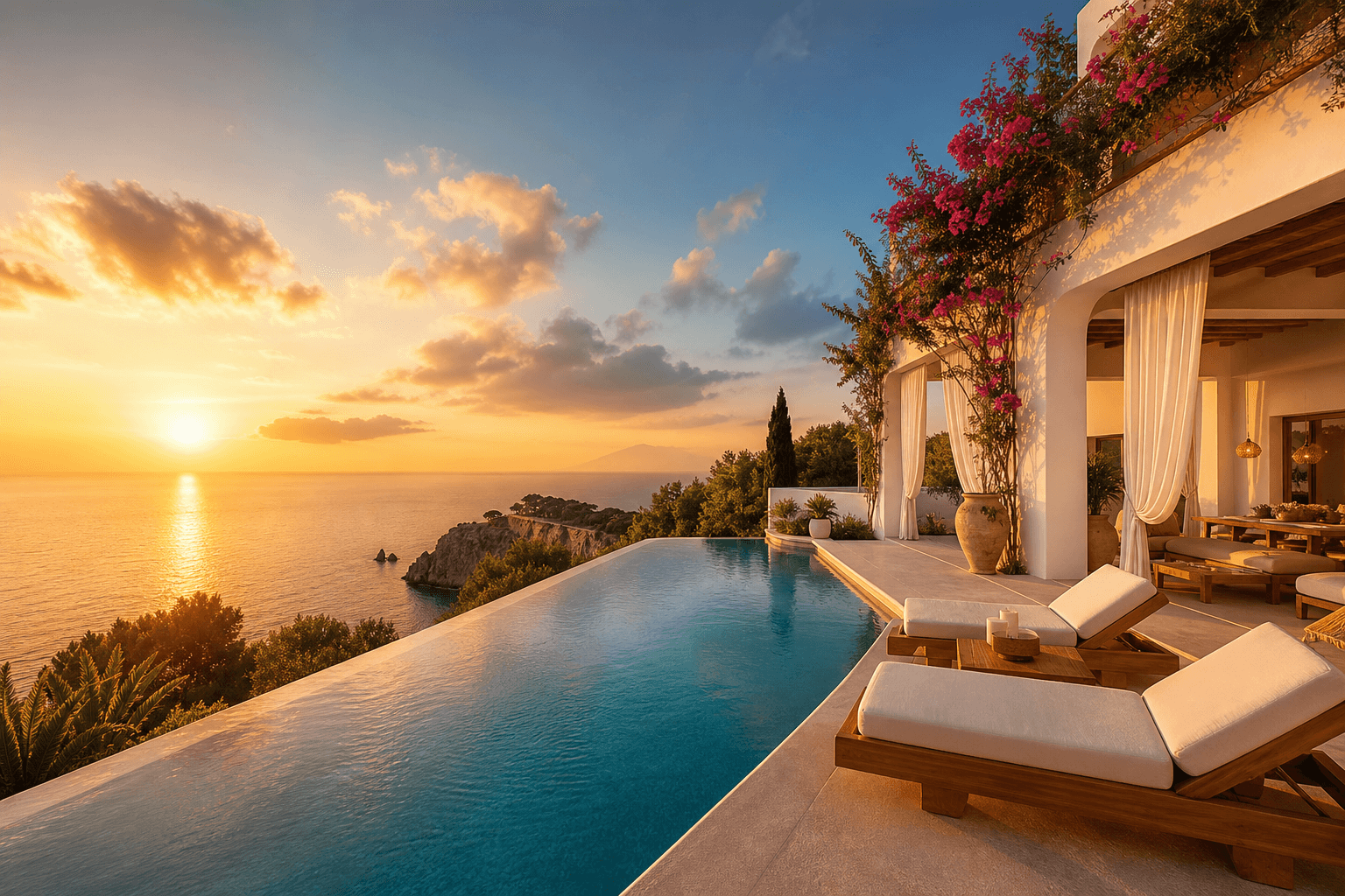 Luxuriöse Villa mit Infinity-Pool am Mittelmeer