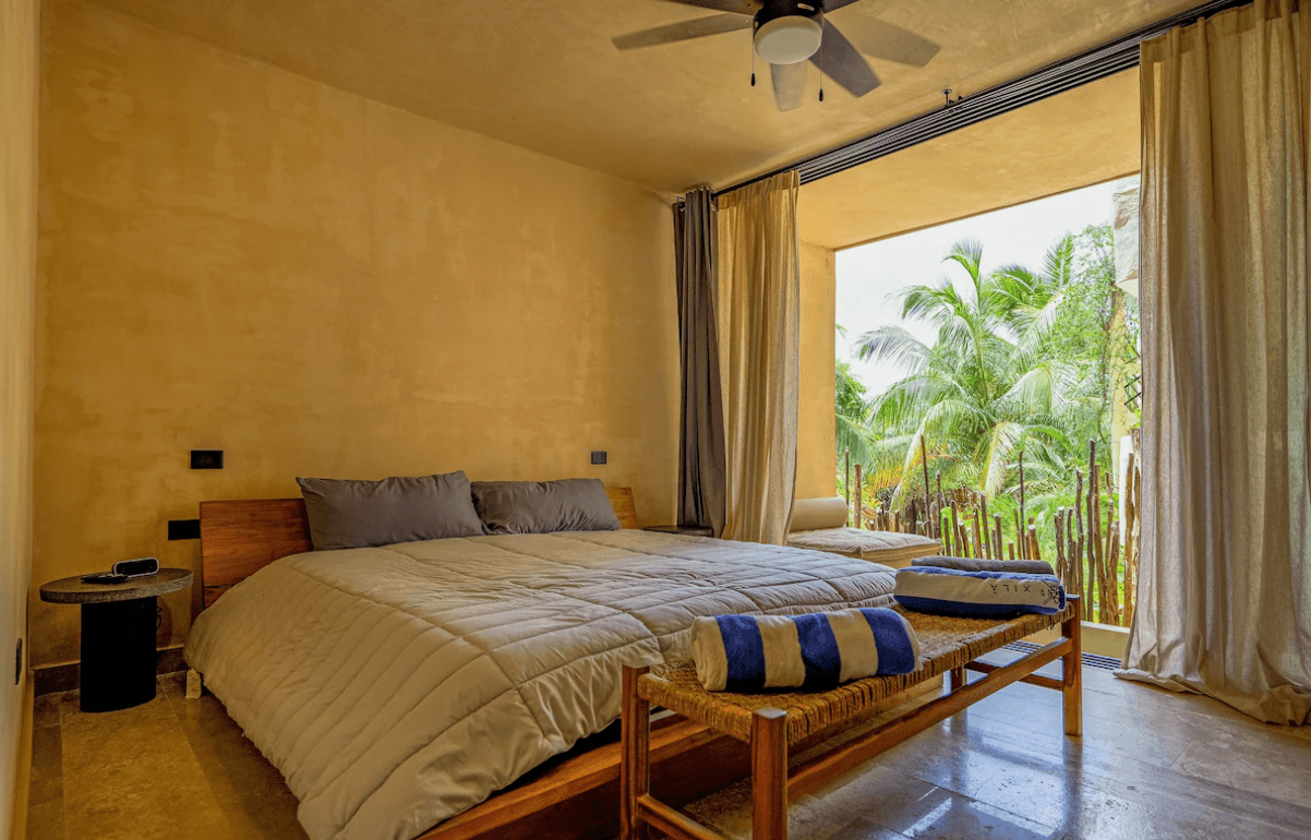 Wohnung im ersten Stock direkt am Strand - Schlafzimmer
