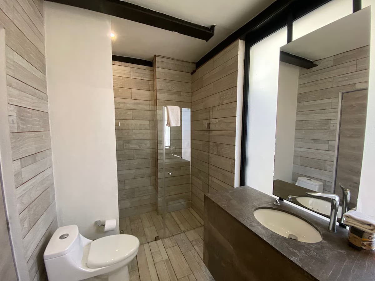 Gemütliches Privatstudio & Whirlpool | thot 12 - Badezimmer