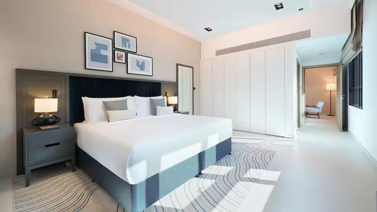 Ikonische Palm Jumeirah Superior 1-Schlafzimmer-Wohnung - Schlafzimmer