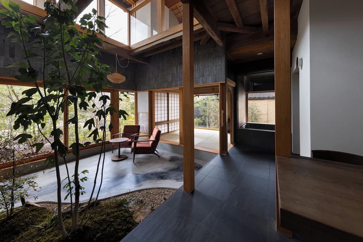 Private Villa inmitten von Kyoto, Arashiyama - Wohnbereich