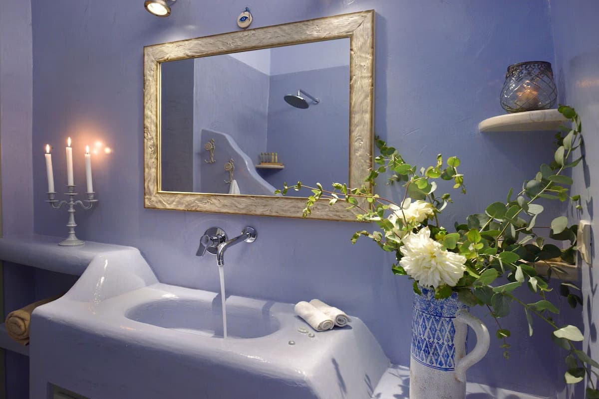 Atemberaubende Santorini Villa | Villa Archon | 2 Schlafzimmer | Atemberaubende Aussicht auf die Caldera | Oia - Badezimmer