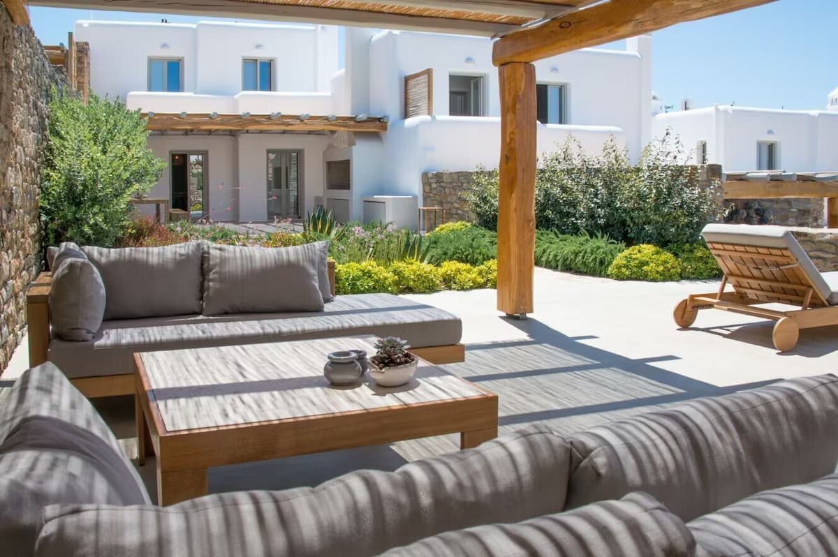 Luxury Mykonos Villa | Stunning Seaviews | 4 Bedrooms | Jacuzzi | Agia Sofia Villa - Außenbereich