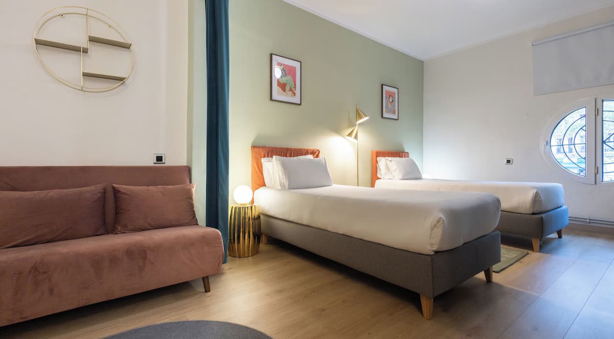 Familienapartment mit privater Terrasse in Barcelona - Schlafzimmer