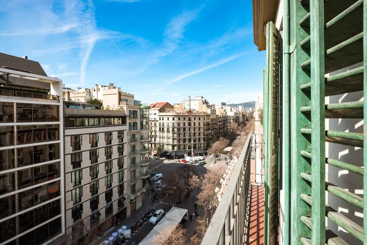 Apartment mit Balkon an der fantastischen Rambla Catalunya - Außenbereich