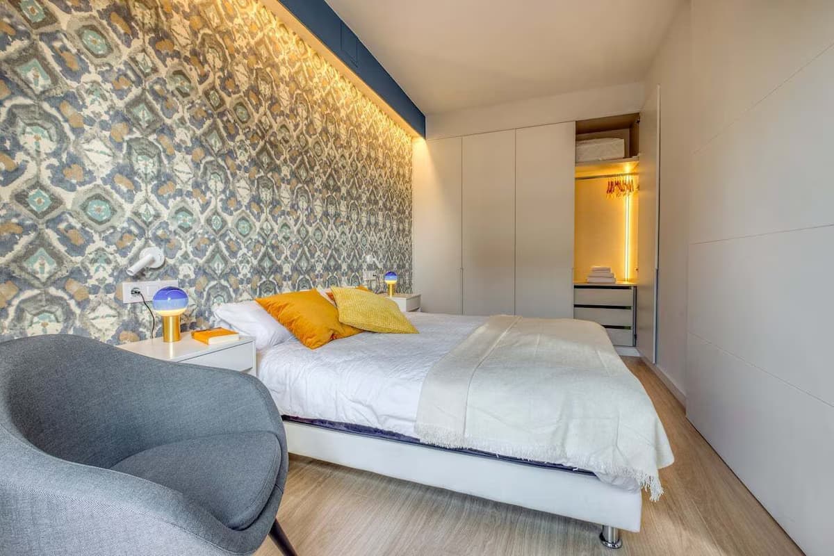 Apartment mit Balkon an der fantastischen Rambla Catalunya - Schlafzimmer