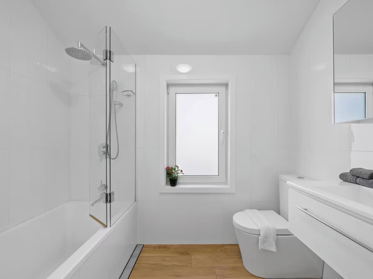 Schickes 4-Bett-Zimmer, ICC&Darling Harbour-8 Minuten - Badezimmer