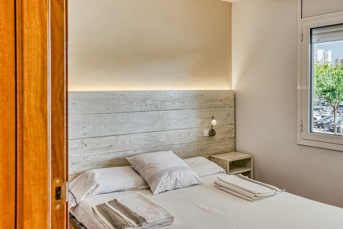 Ferienwohnung "Olga" mit privater Terrasse und WLAN - Schlafzimmer
