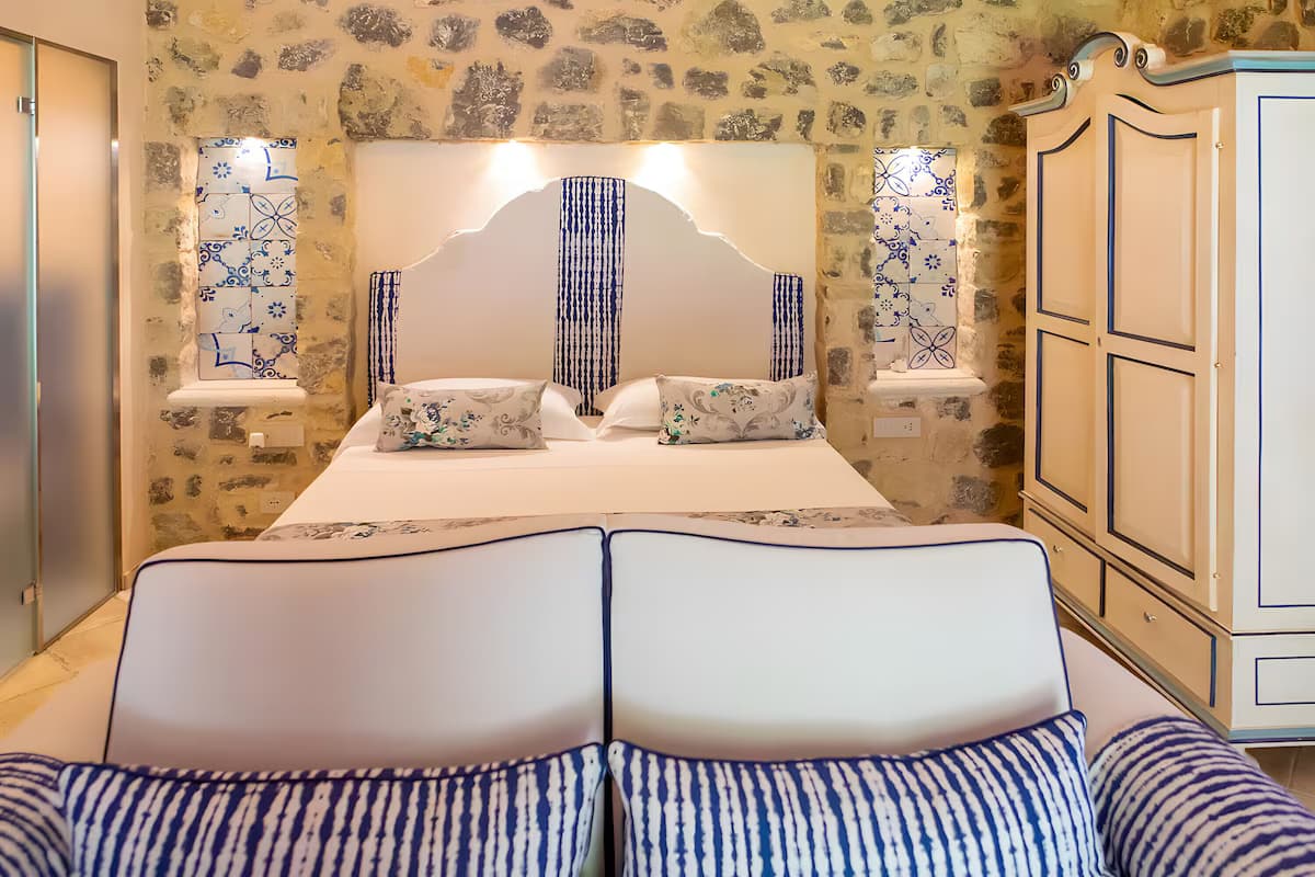 Ferienhaus 'Romantico Casale Di Lusso Con Spa' mit Meerblick, Wi-Fi und Klimaanlage - Schlafzimmer