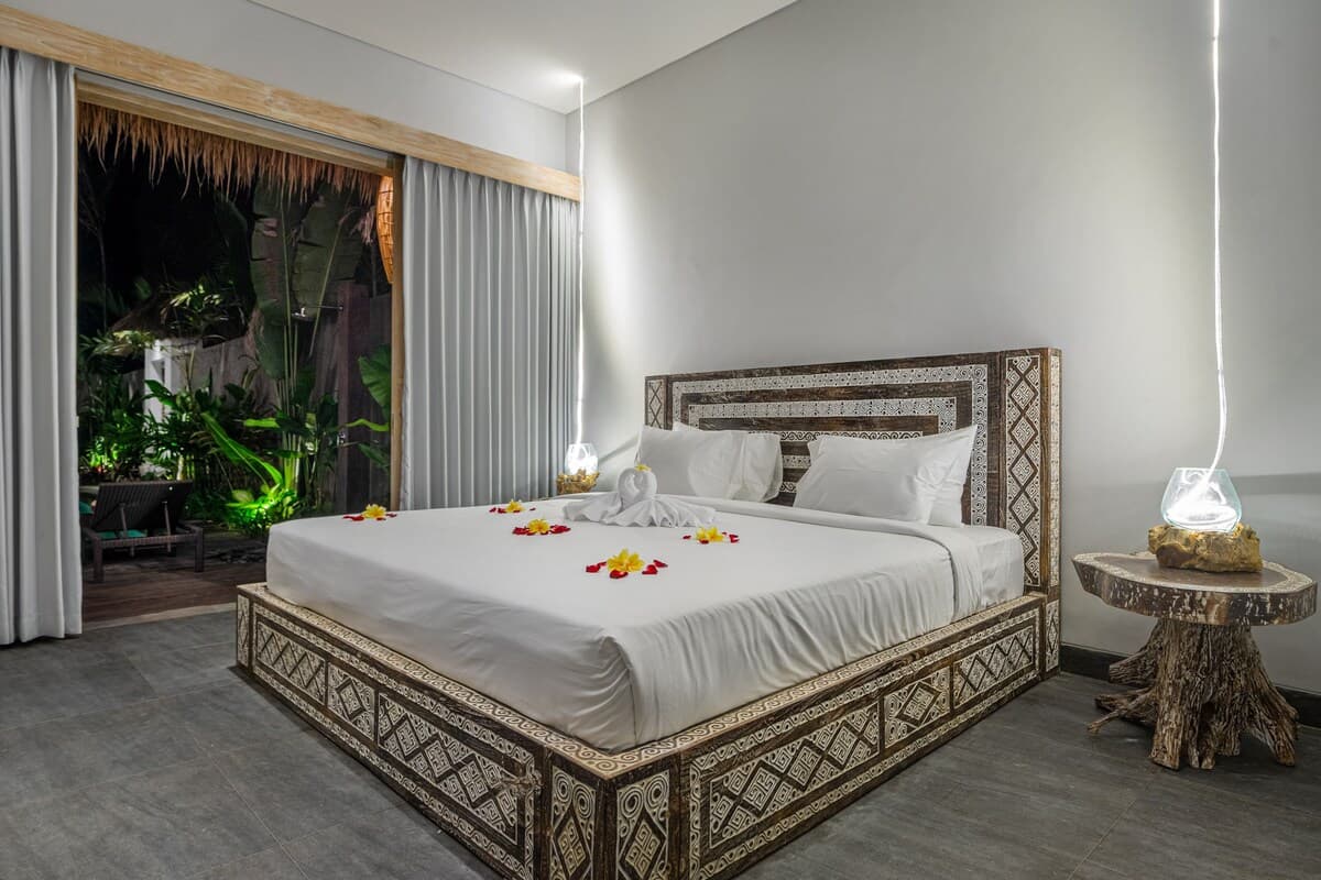 Brandneue luxuriöse 3-Bett-Zimmer-Villa Ethnic Ubud #4 - Schlafzimmer