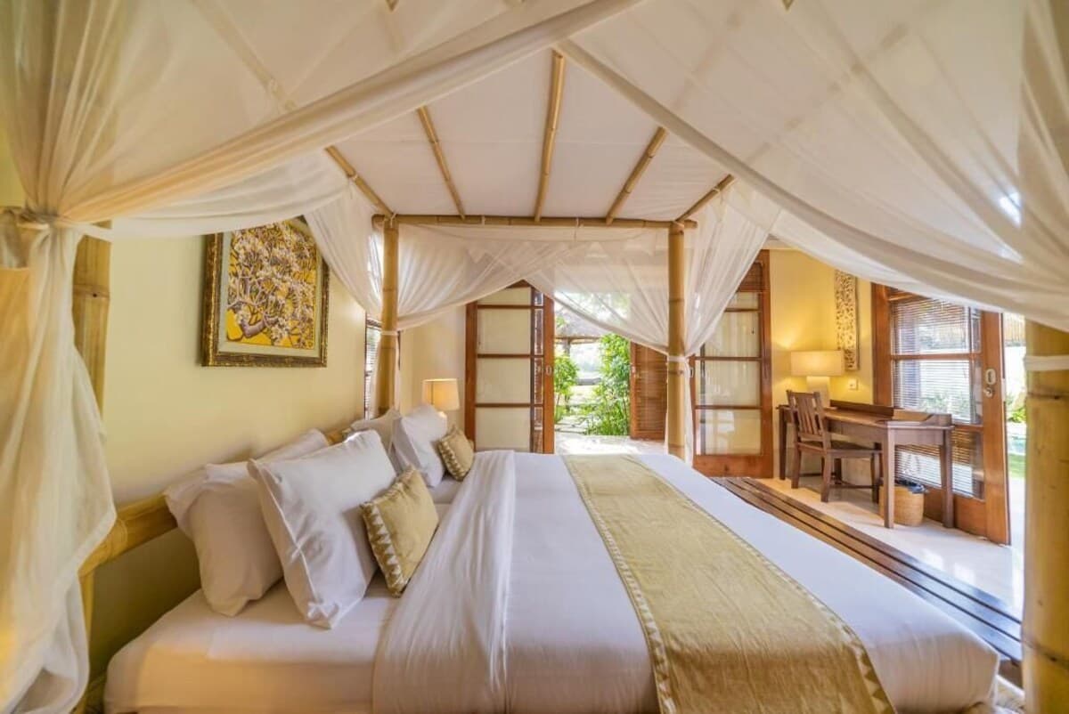 Gehen Sie von einer geräumigen Designer-Villa von Nakula zum Jimbaran Beach - Schlafzimmer