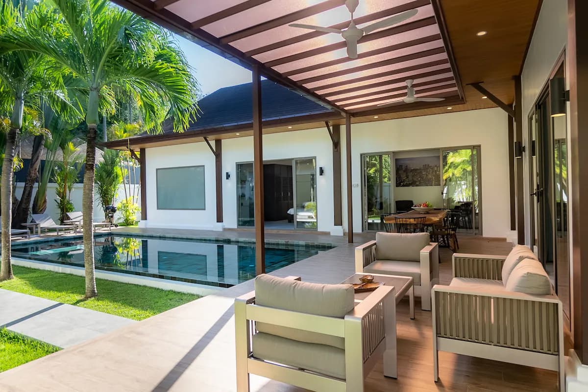 Villa Akala. Ruhige Pool-Villa, 3 Schlafzimmer, Rawai - Außenbereich