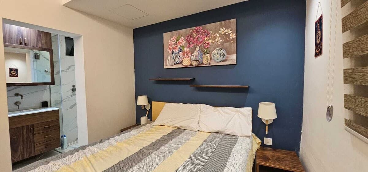 Modernes Apartment mit Meerblick in St. Julian's Beach - Schlafzimmer