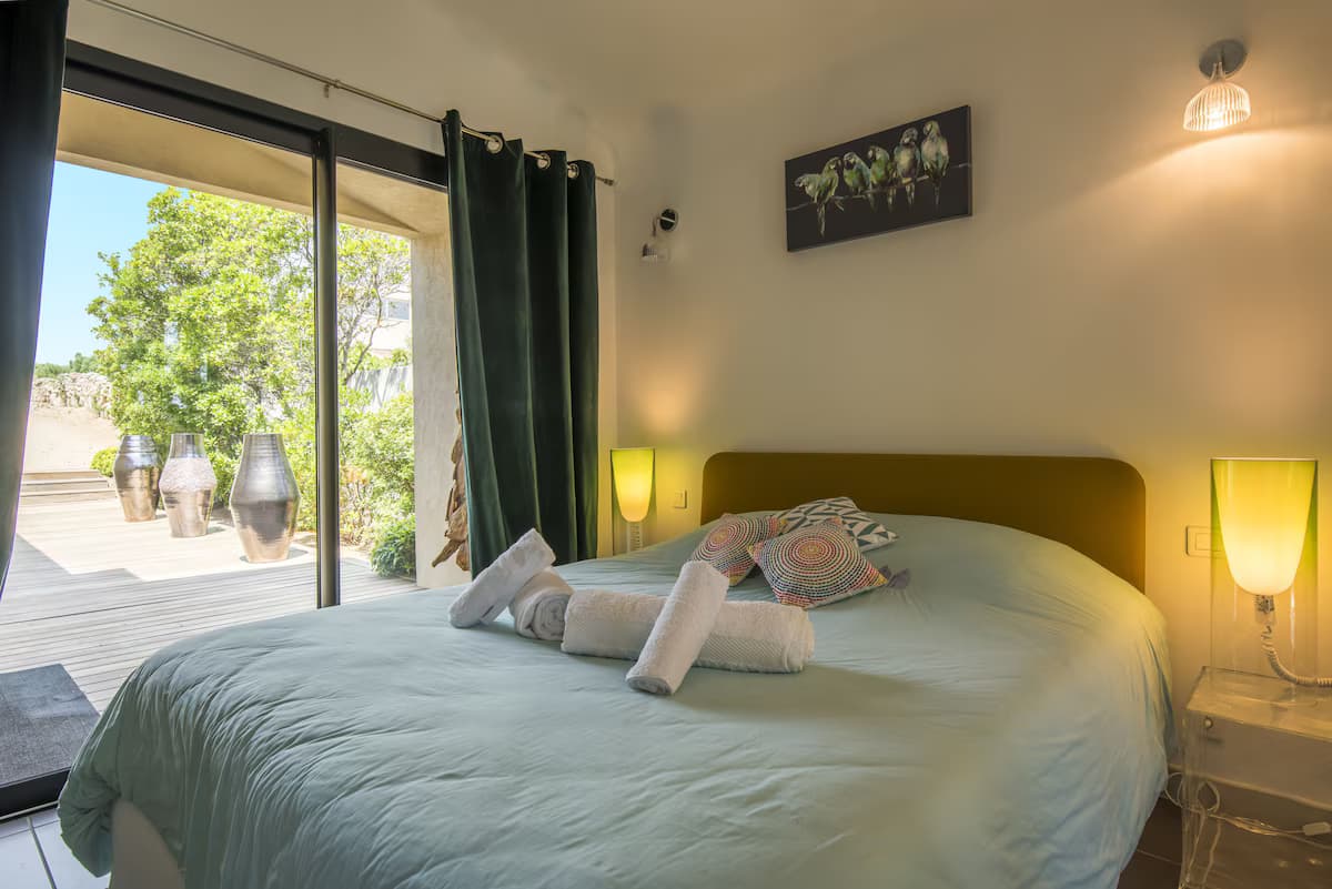 Villa Grapefruit, schönen Blick aufs Meer, Luxusausstattung, einen beheizten Pool - Schlafzimmer