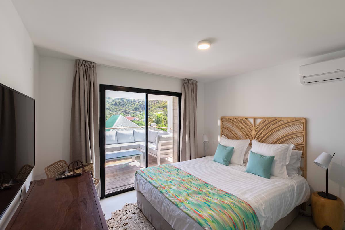 Villa Les Belles Vues de St Jean in Saint-Barthélemy - Schlafzimmer