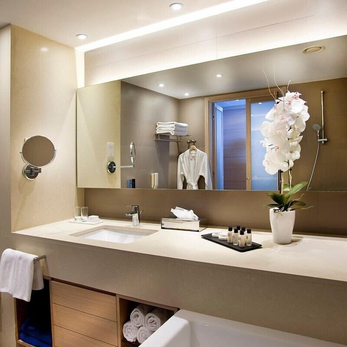 Royal Apollonia, Deluxe Spa-Zimmer mit Meerblick und Pool - Badezimmer